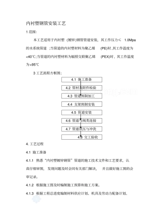 内衬塑钢管安装工艺p