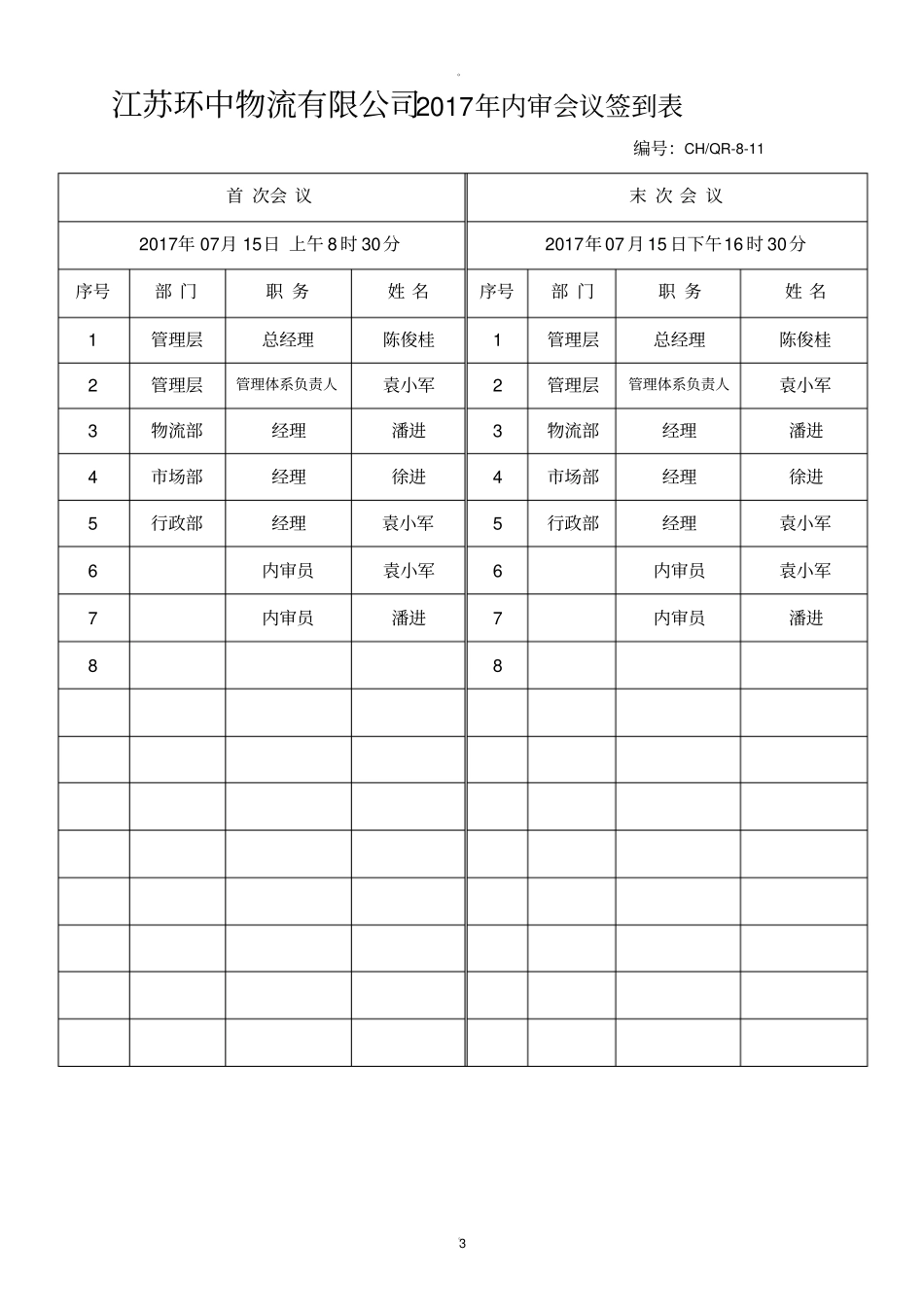 内部审核及管理评审报告_第3页