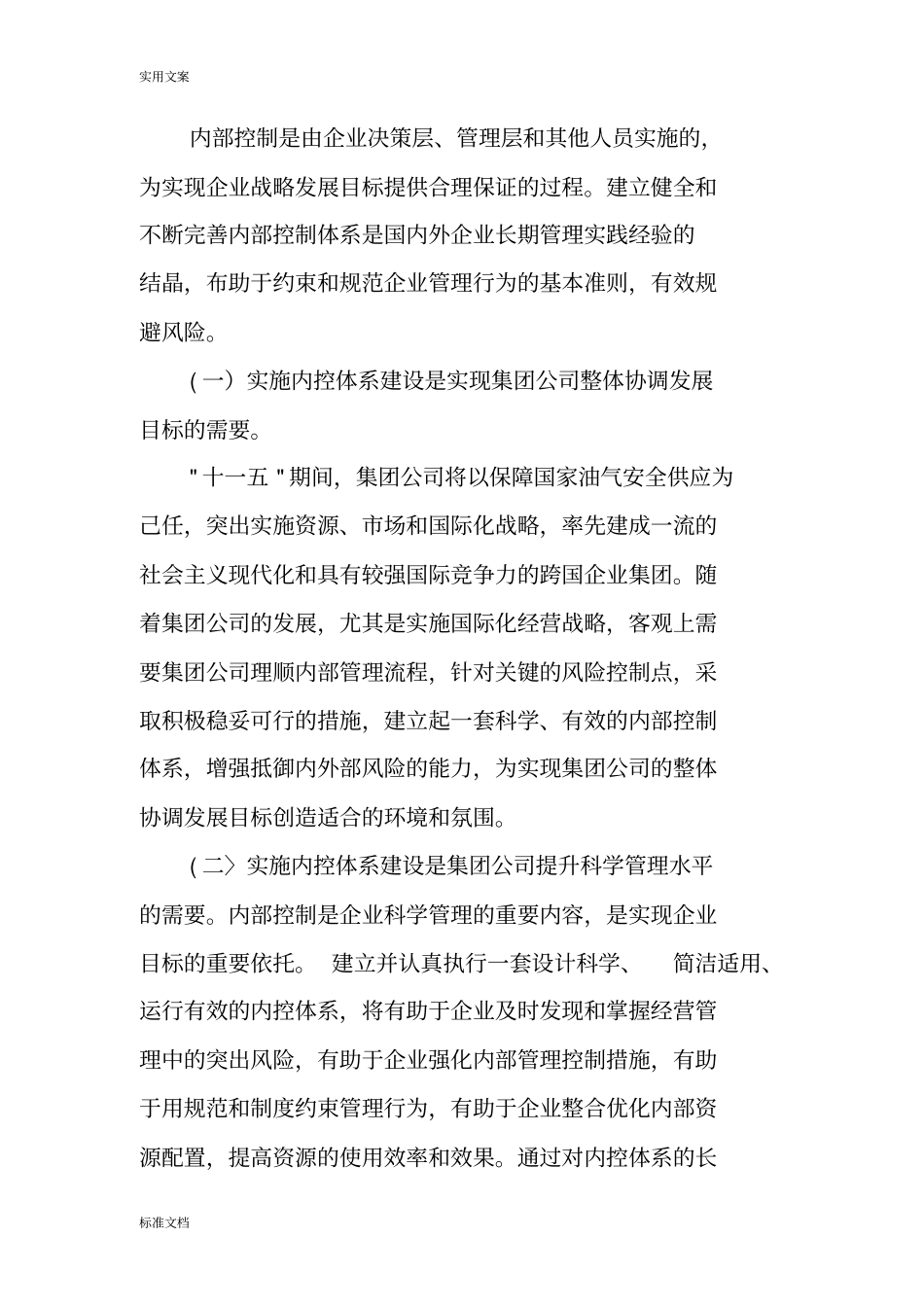 内部控制体系建设实施方案设计_第2页