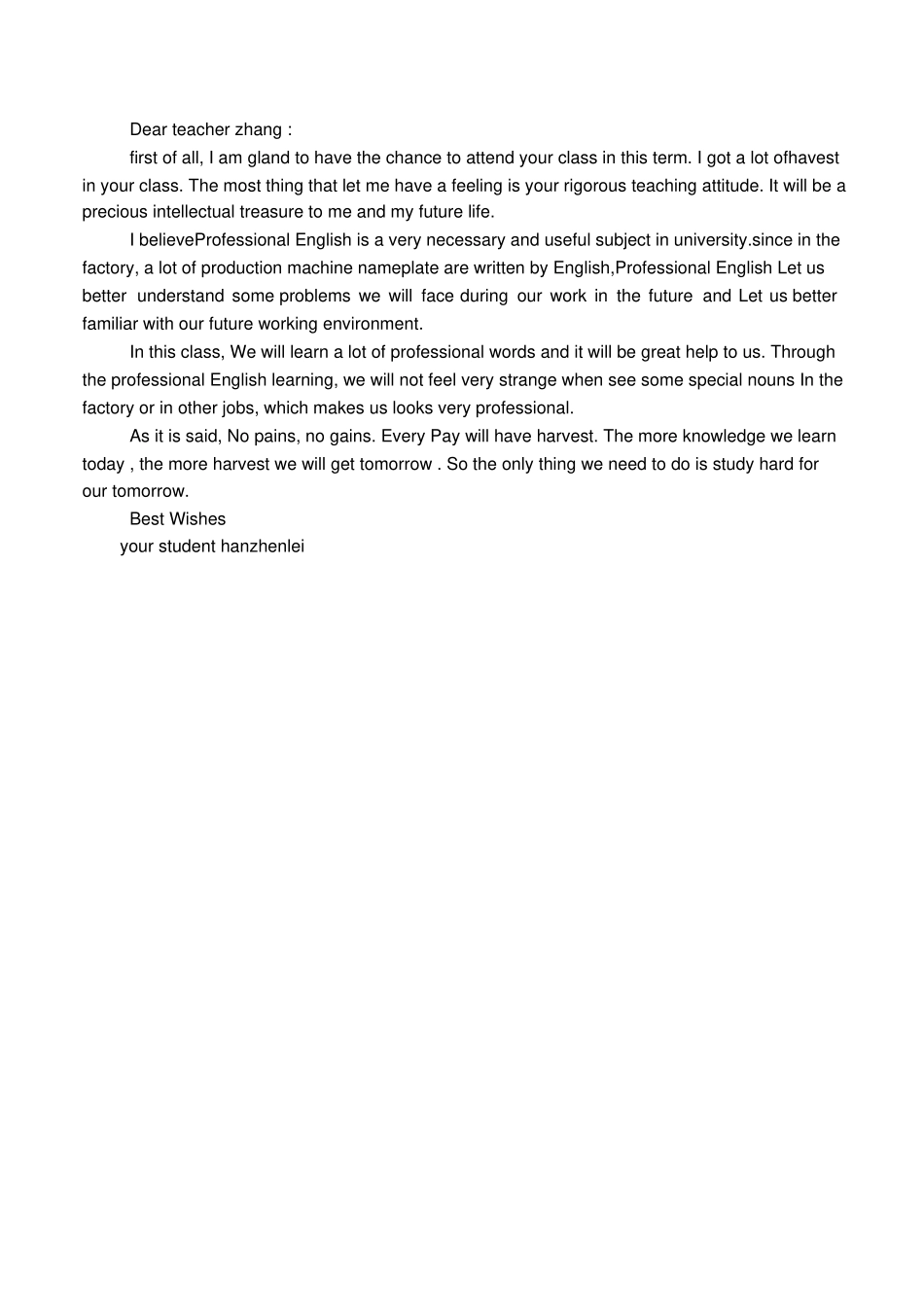 写给英语老师的信_第3页