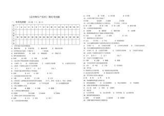 农作物生产技术期末考试题