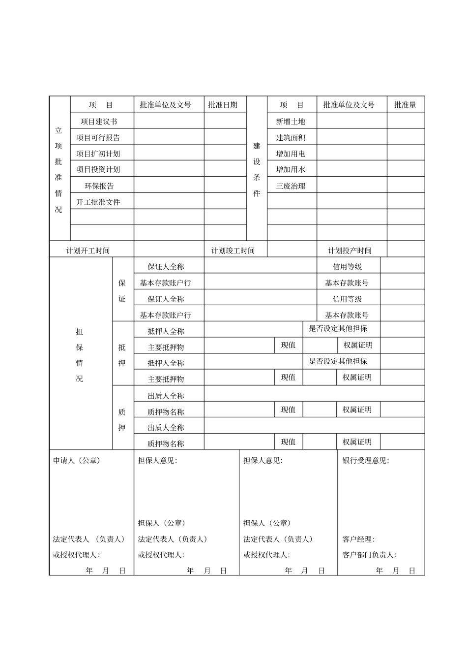 农发行固定资产借款申请书_第2页