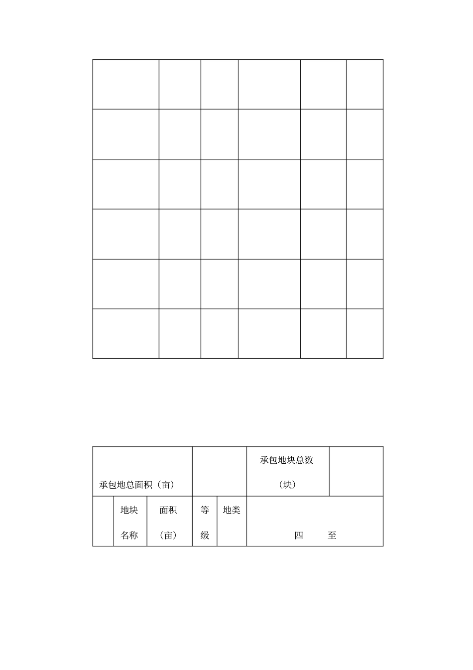 农村土地承包经营权证登记簿样本_第3页
