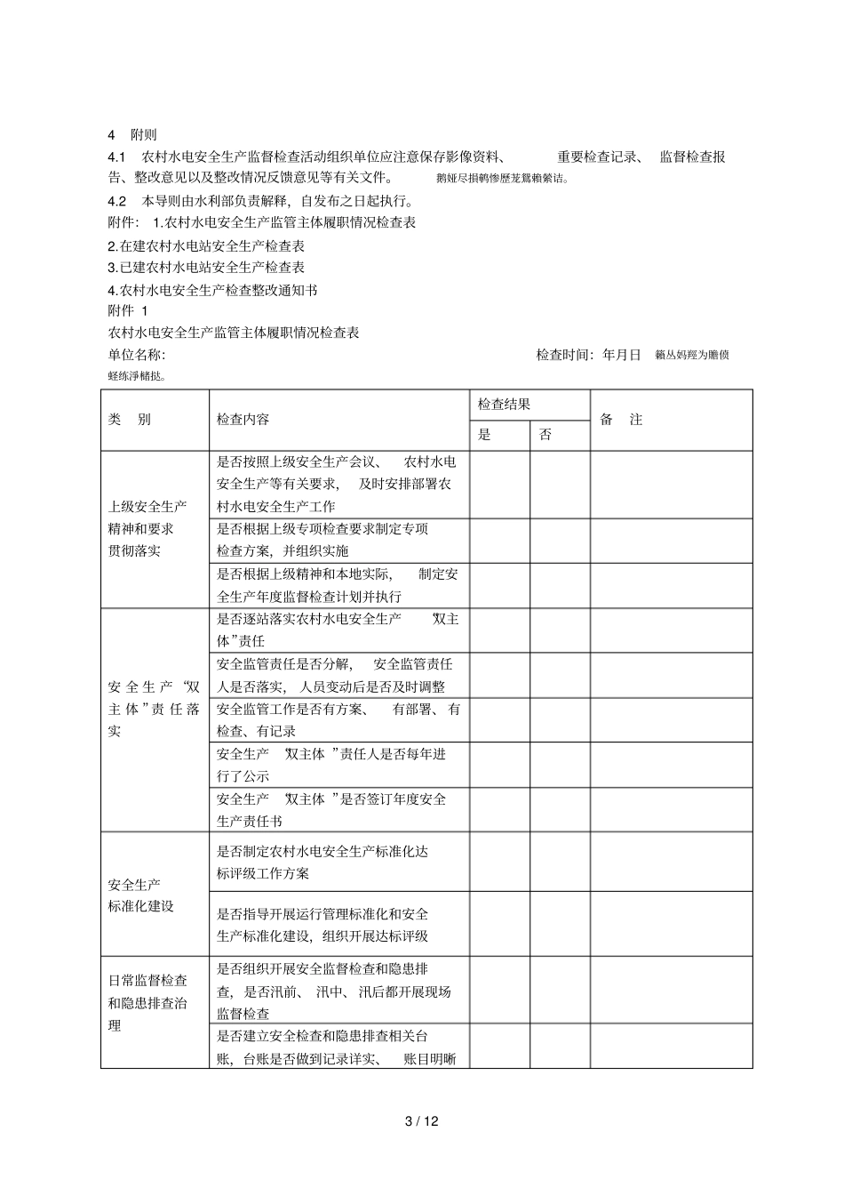 农村水电安全生产监督检查导则001_第3页