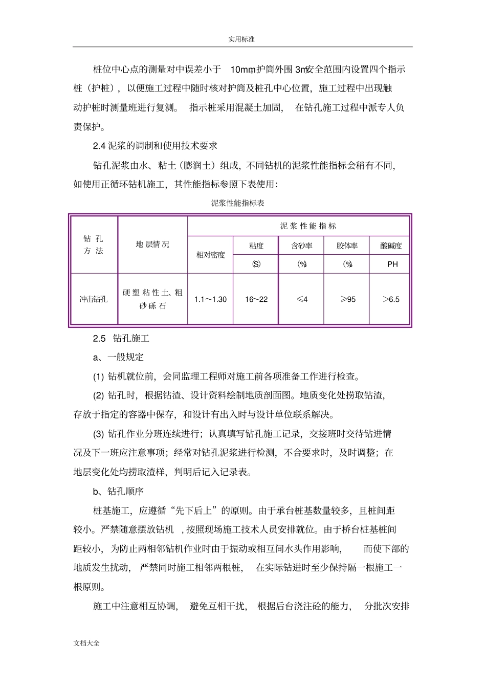 冲击钻钻孔及灌注桩施工方案设计_第2页