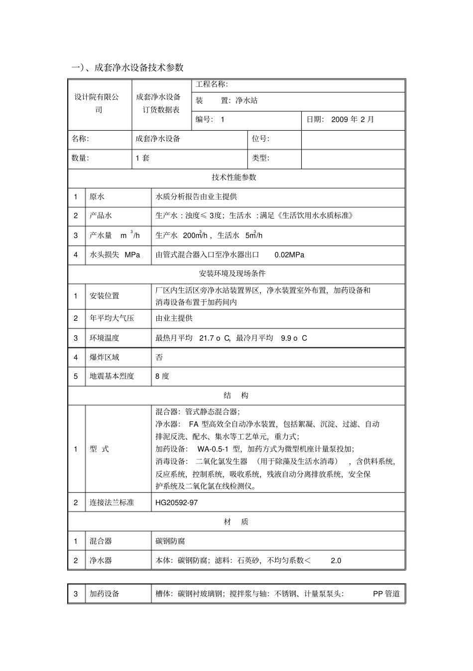 净水站设备采购技术协议书范本_第2页
