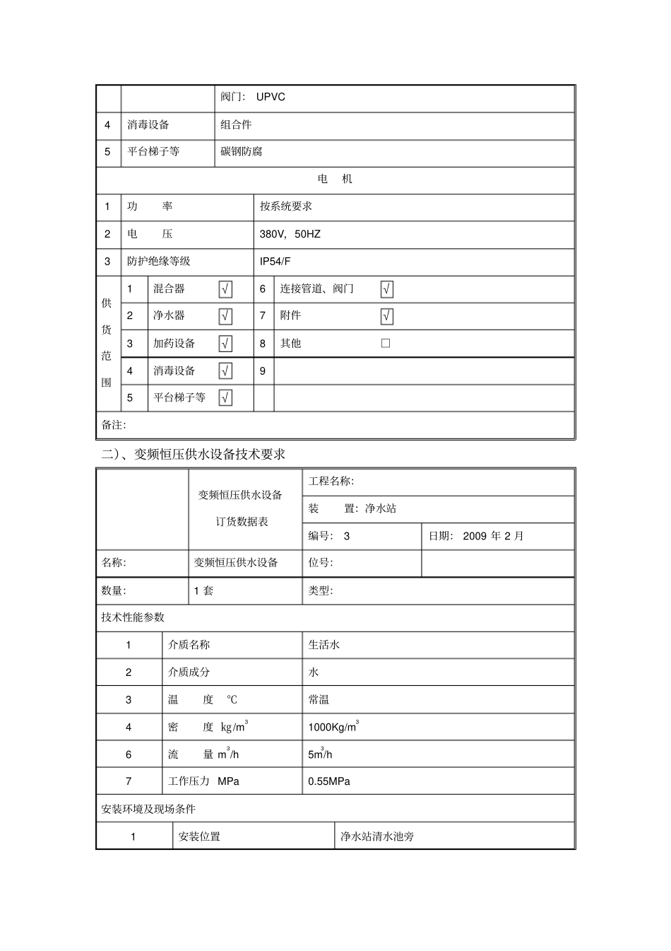 净水站设备采购技术协议书范本_第3页