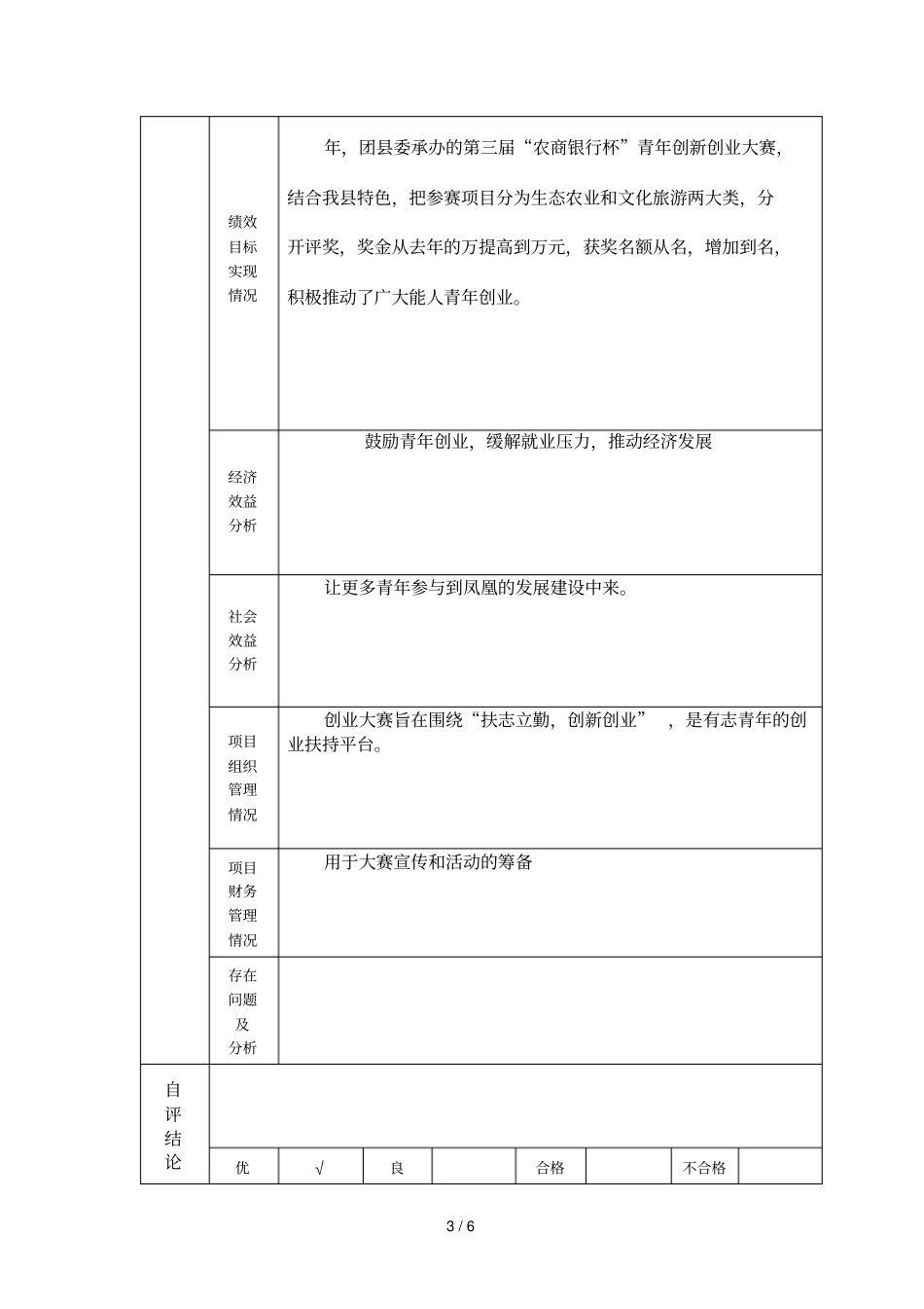 凤凰财政专项支出绩效自评报告_第3页