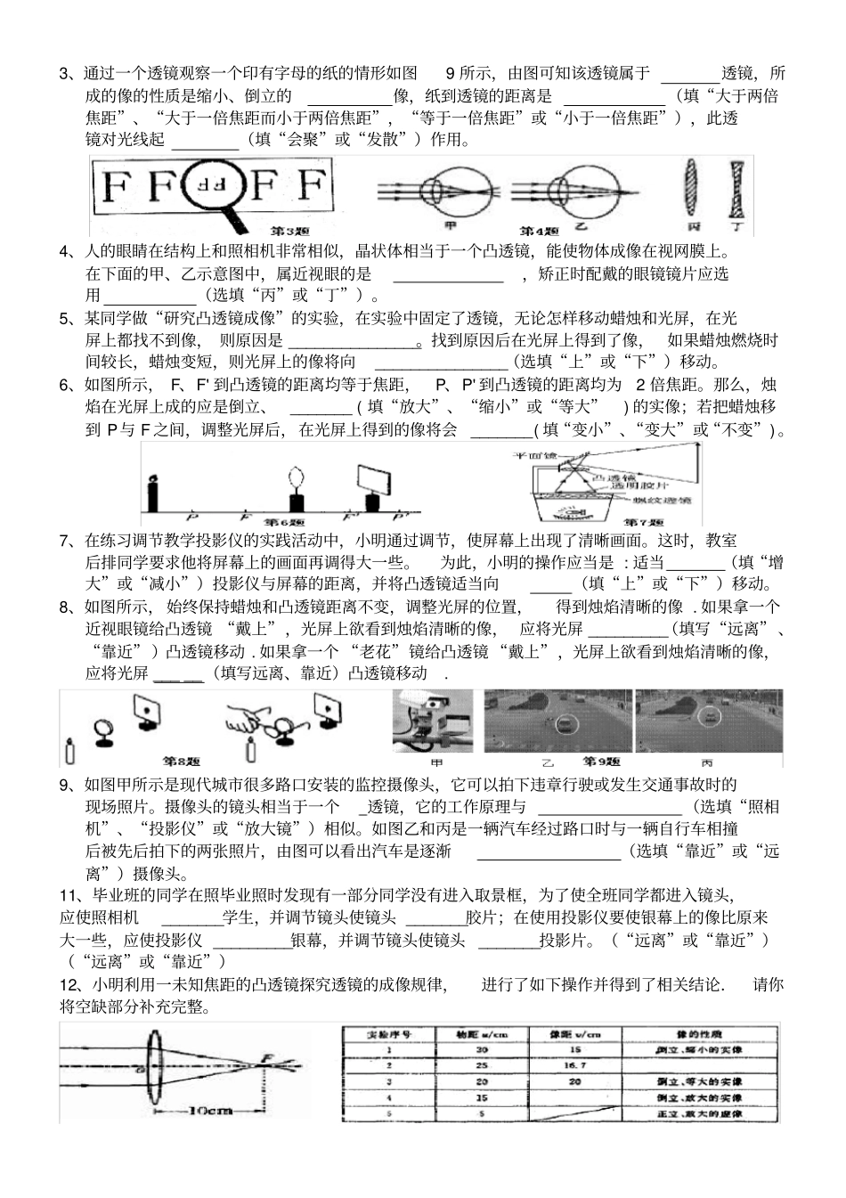 凸透镜成像特点及其应用_第2页