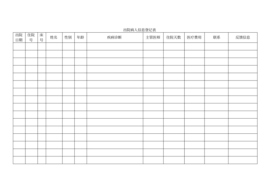 出院病人信息登记表最新文档_第2页