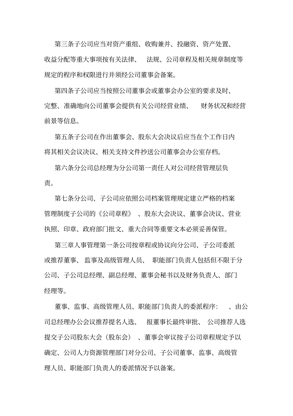 分子公司管理制度_第2页