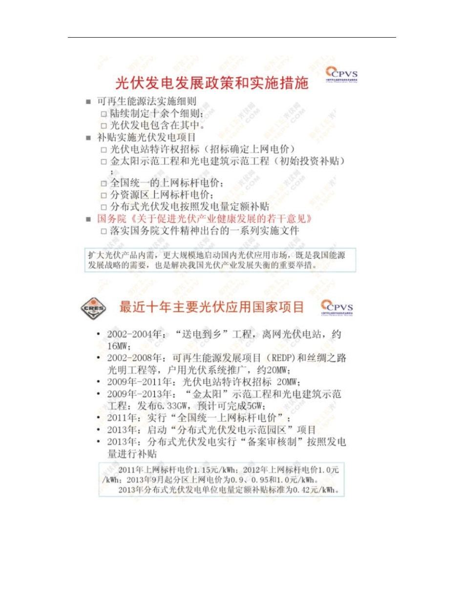 分布式光伏、光伏电站上网电价最新政策概要_第3页