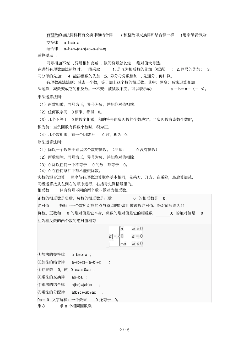 分数小数混合运算测验题_第2页