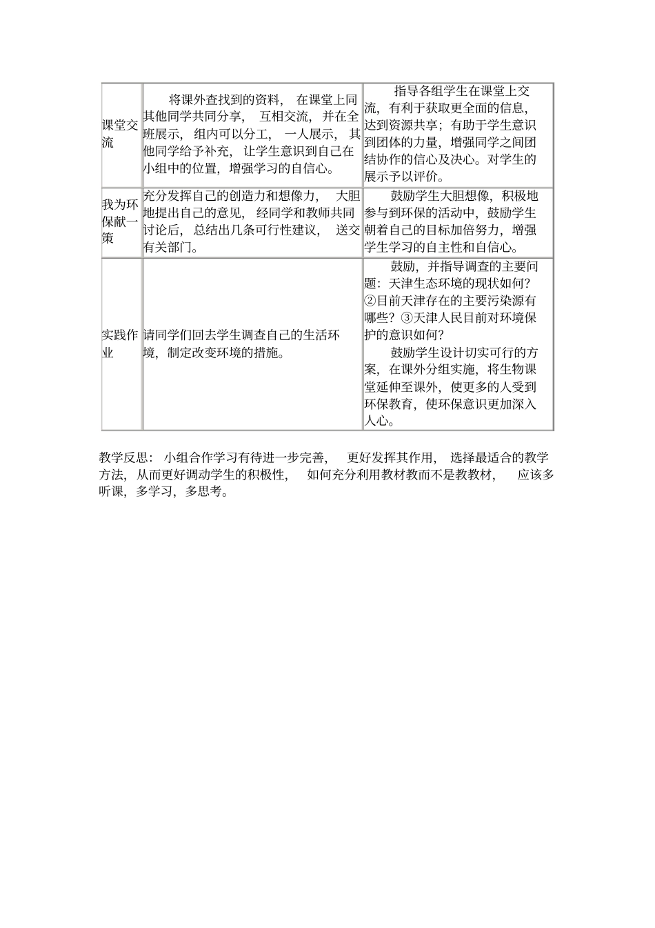 分析人类活动对生态环境的影响教学设计_第2页