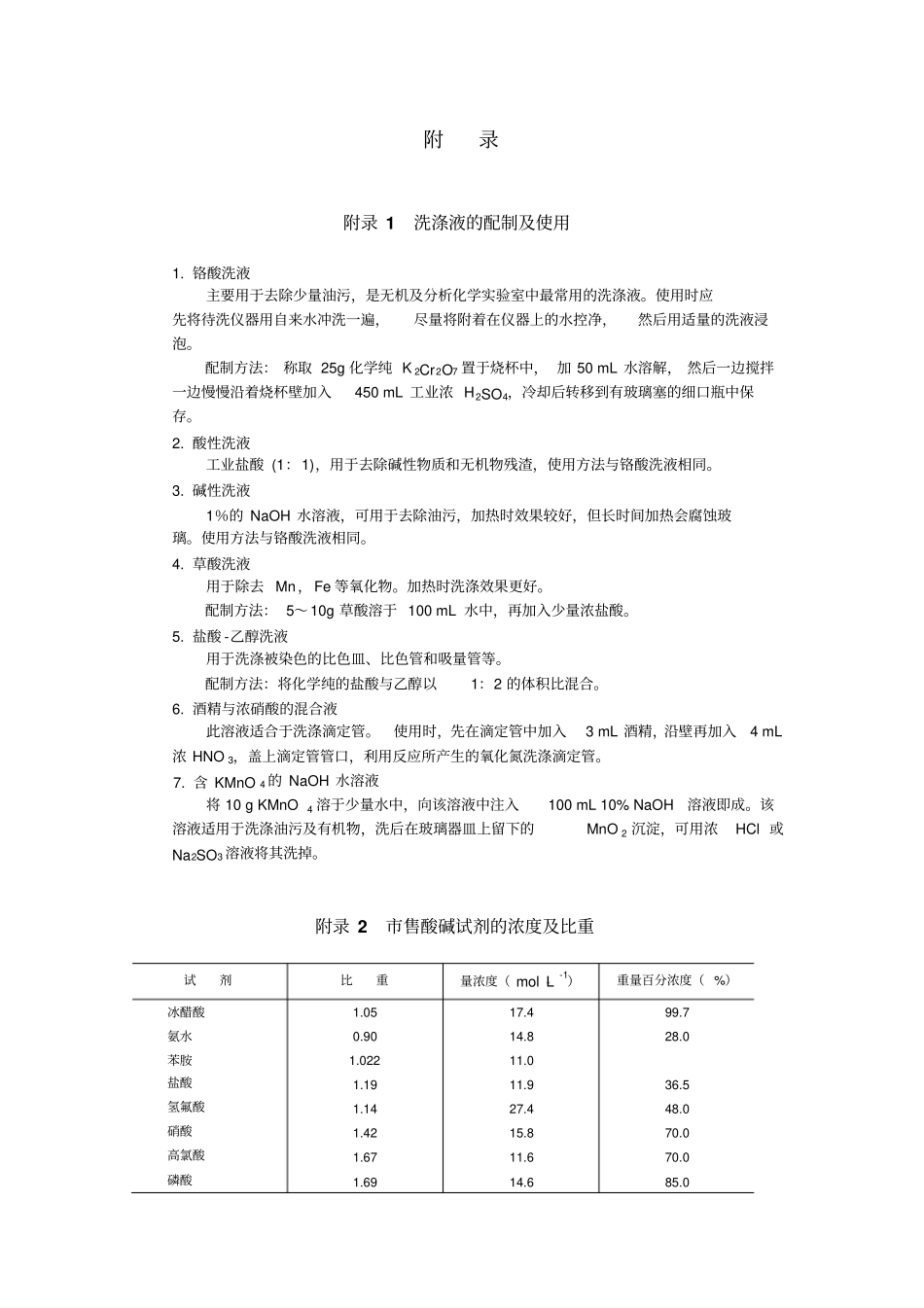 分析化学试验讲义╱附录_第1页