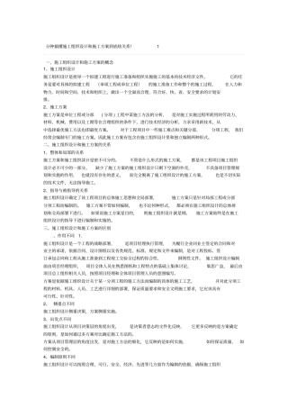 分钟搞懂施工组织设计和施工方案到底啥关系