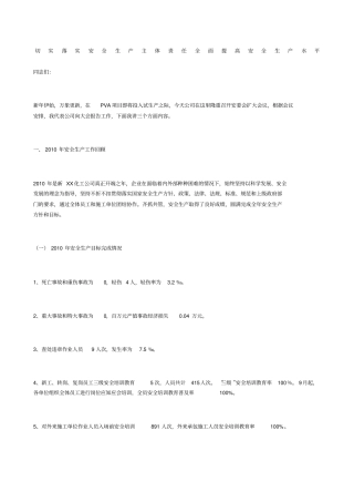 切实落实安全生产主体责任全面提高安全生产水平