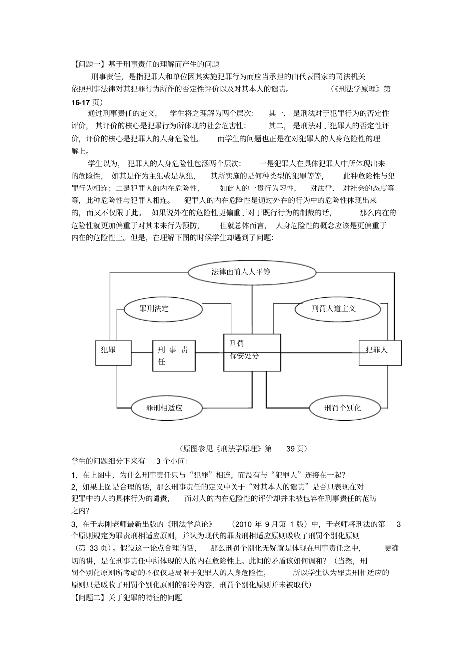 刑法学原理问题_第1页