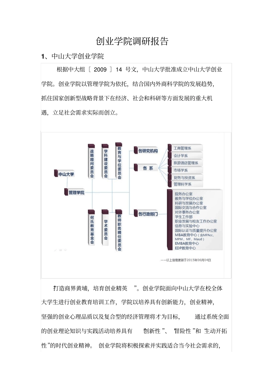 创业学院调研报告剖析_第1页