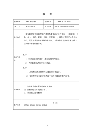 创意服装的立体裁剪
