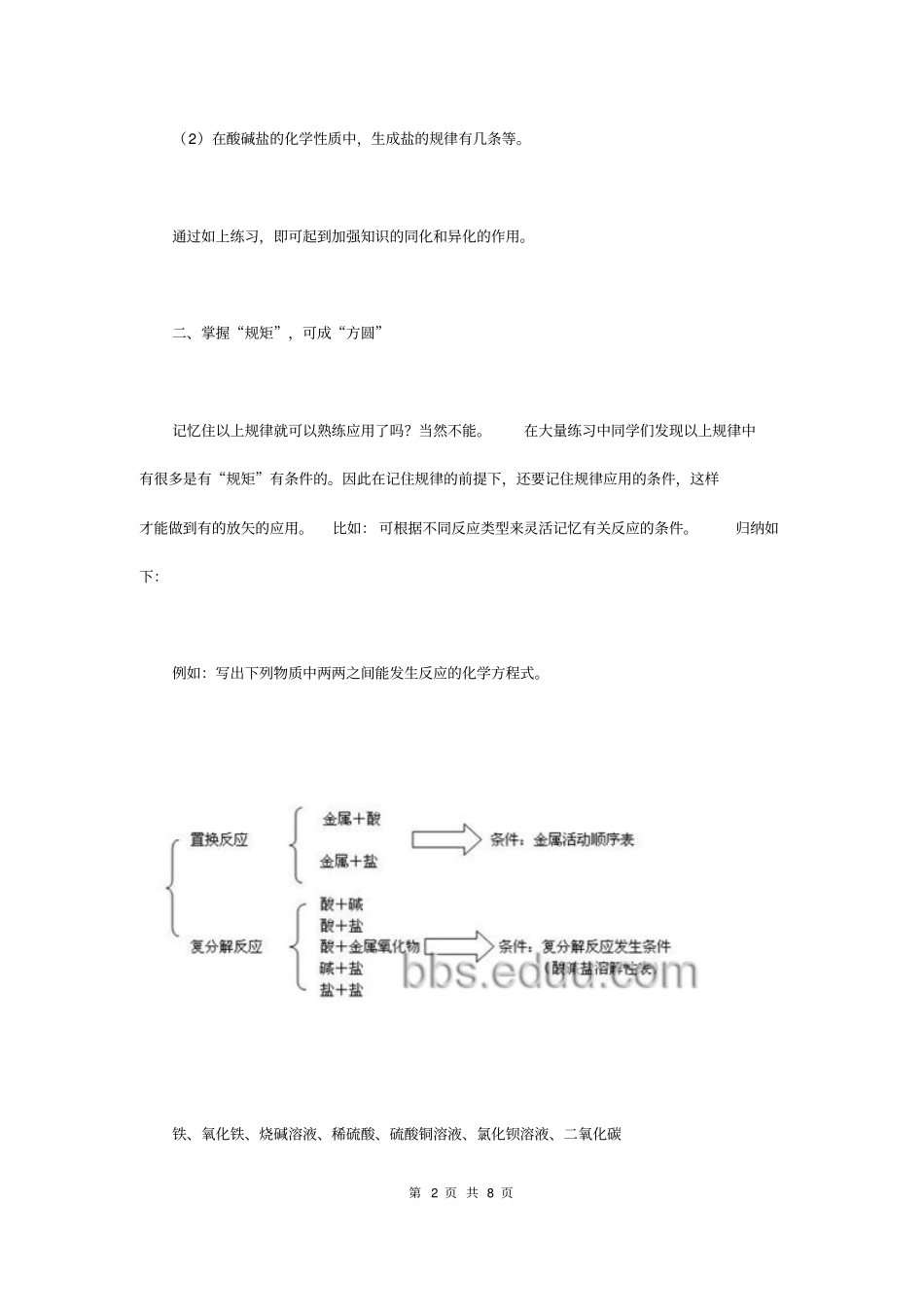 初三化学酸碱盐学习难点突破_第2页