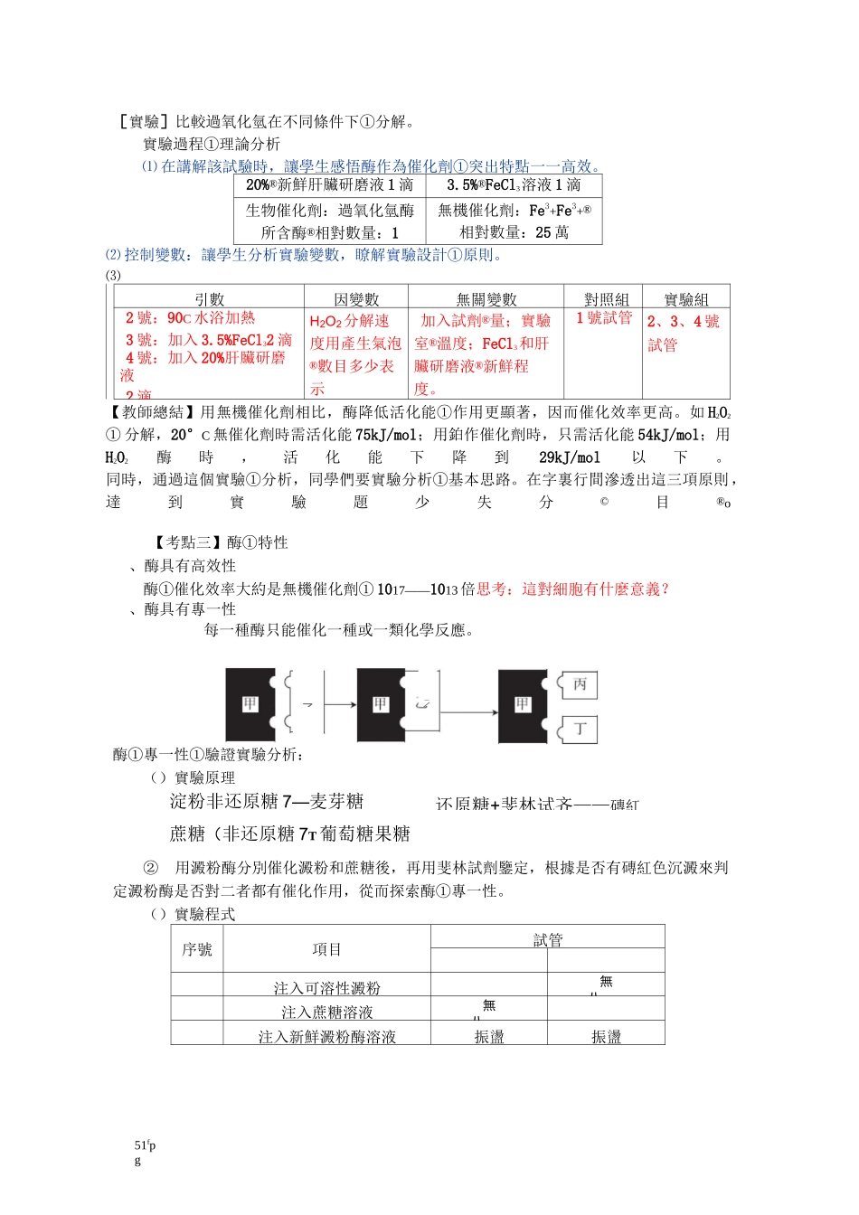 酶与ATP高三复习教案_第3页