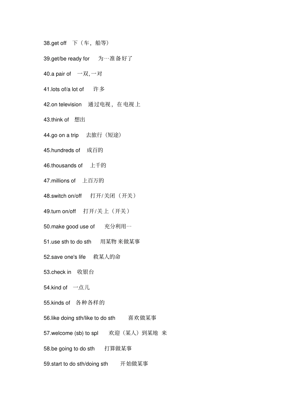 初中三年英语短语总结_第3页