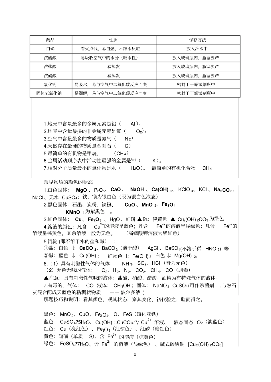 初中化学知识点总结剖析_第3页