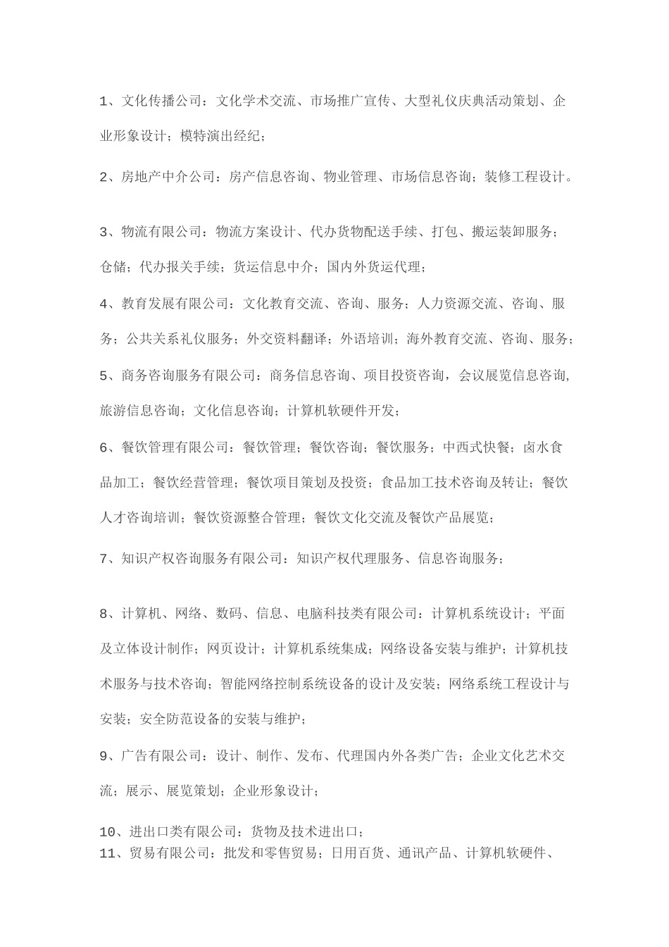 最全经营范围_第2页