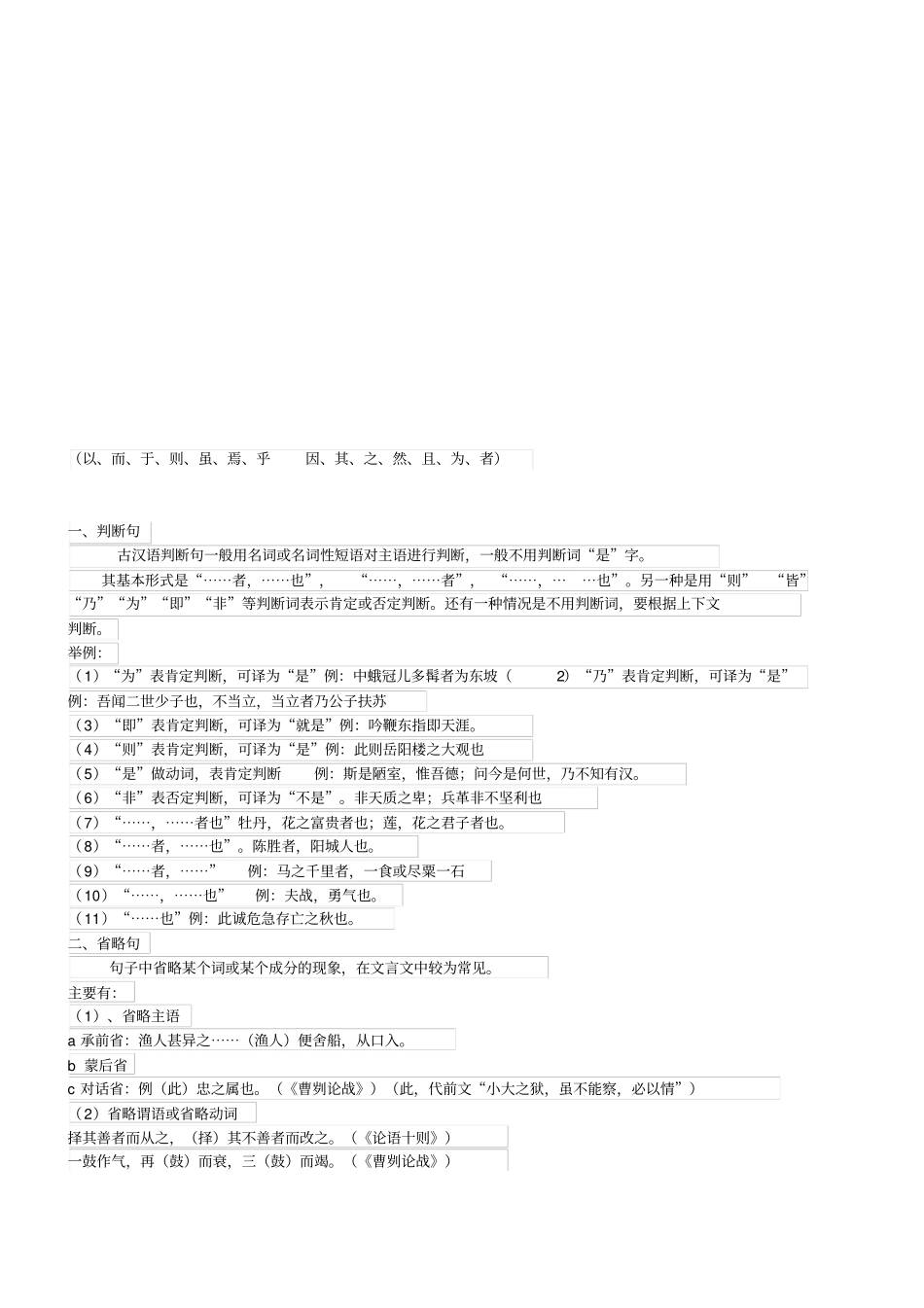 初中文言文常考考点_第1页