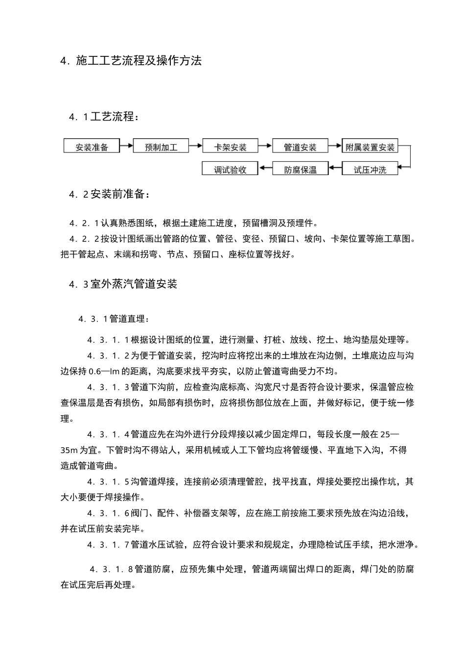 蒸汽管道安装施工工艺标准_第2页