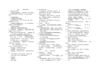 初中生物会考复习提纲