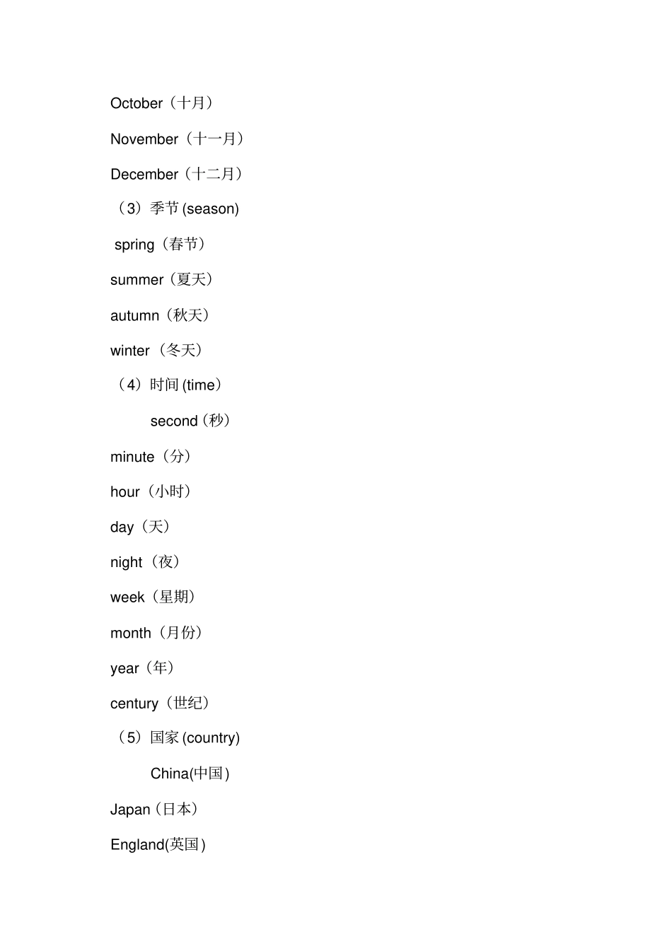 初中英语单词分类记忆大全范文_第2页