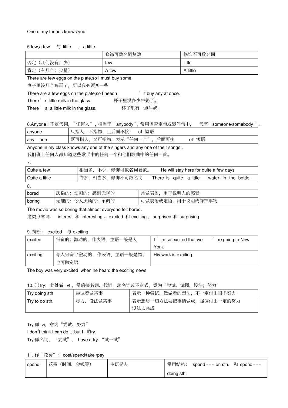 初中英语常见词汇辨析_第2页