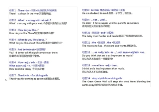 初中英语考点大全高分必备