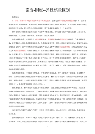强度-刚度--弹性模量区别