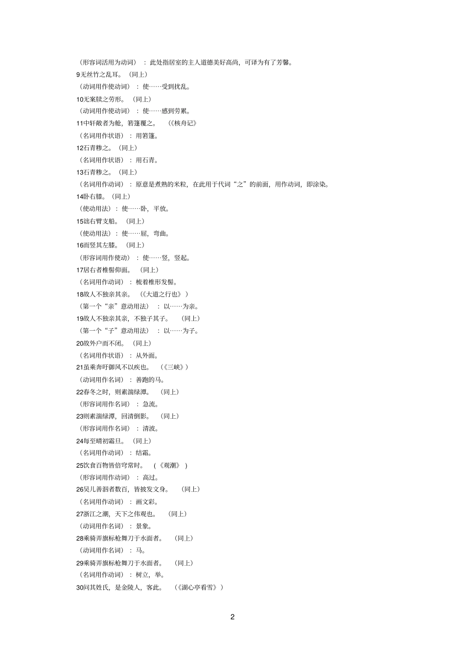 初中语文文言文词类活用一览表_第2页