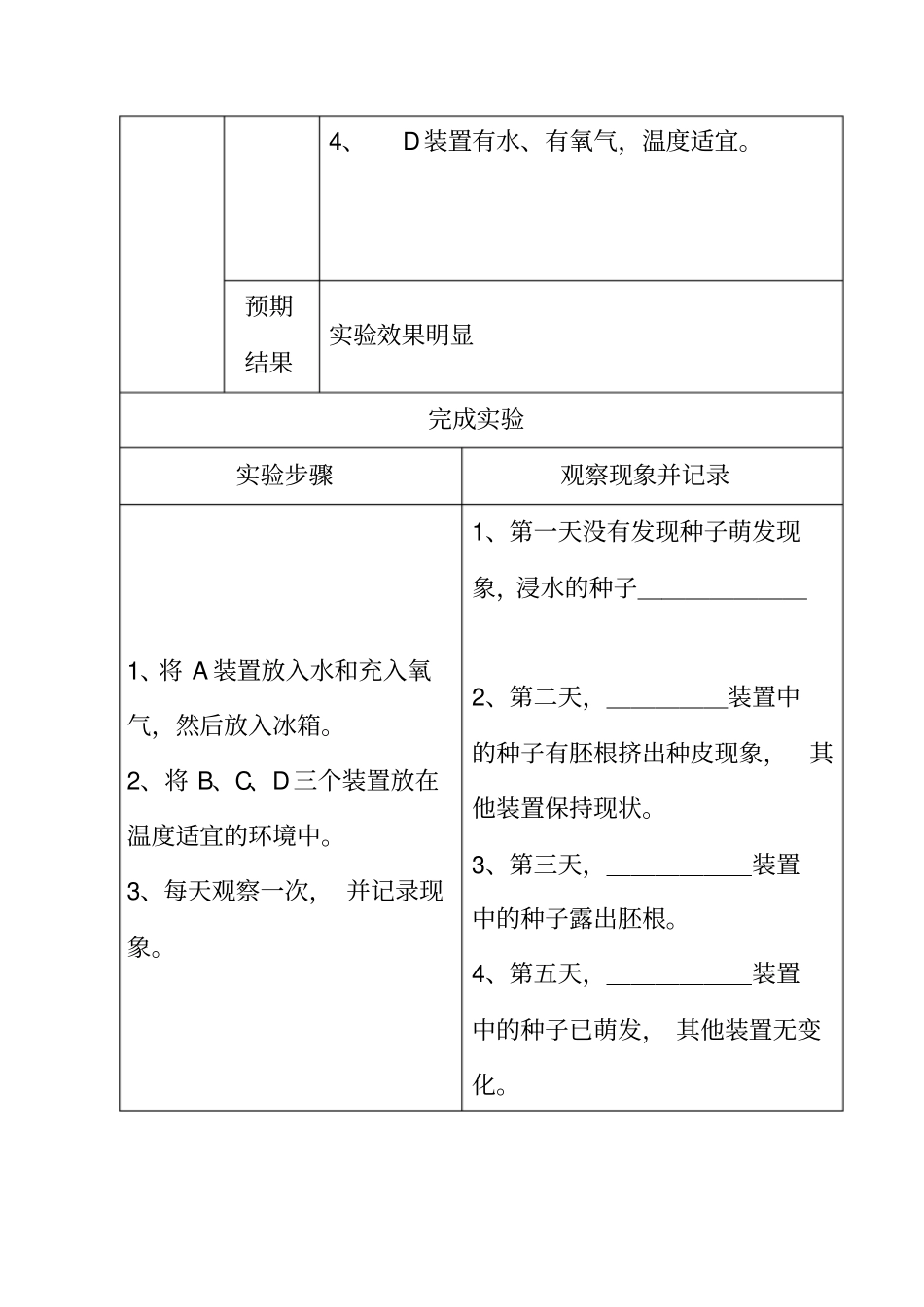 初二生物试验报告单_第2页