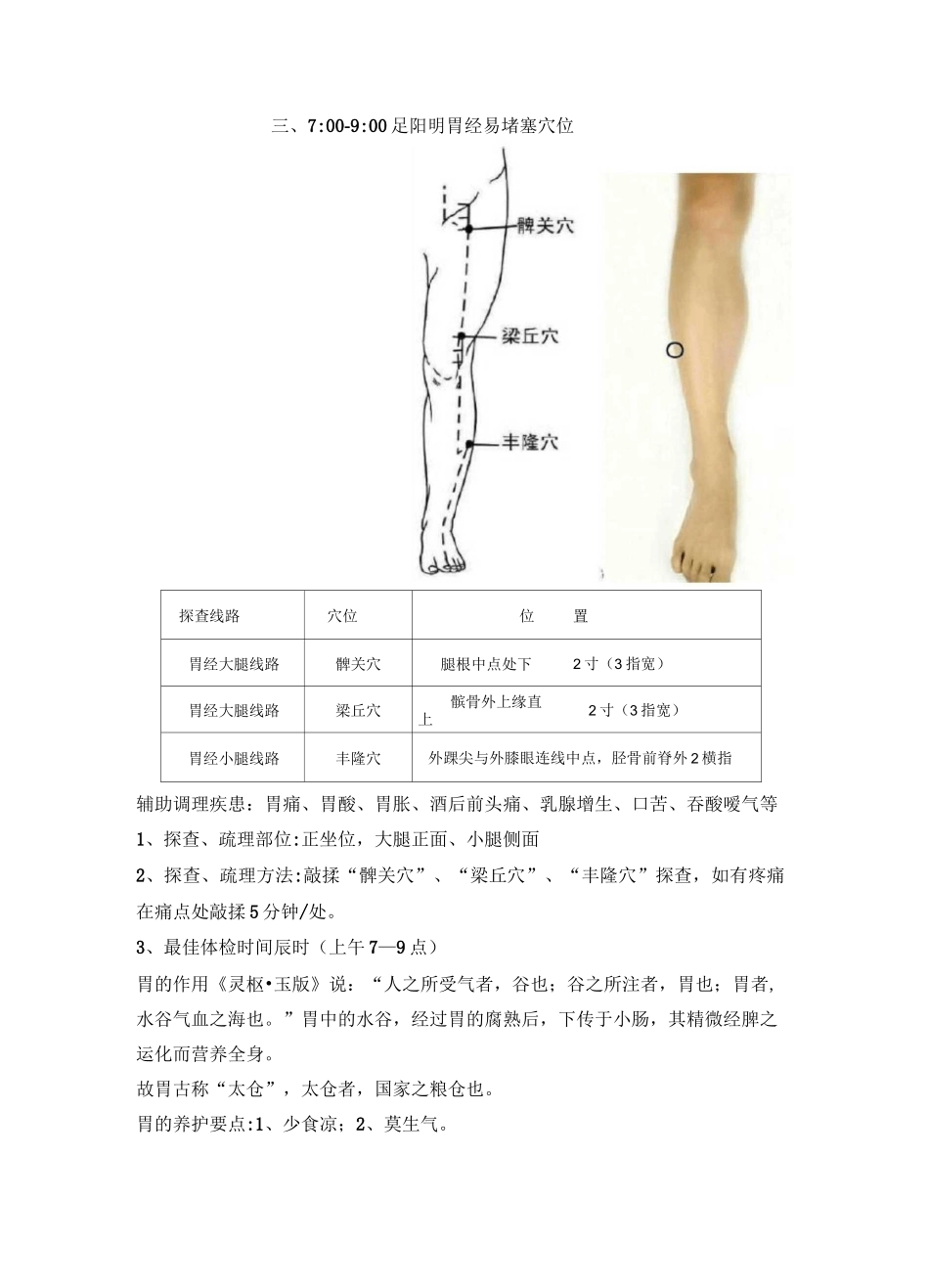 十二经络易堵塞穴位_第3页