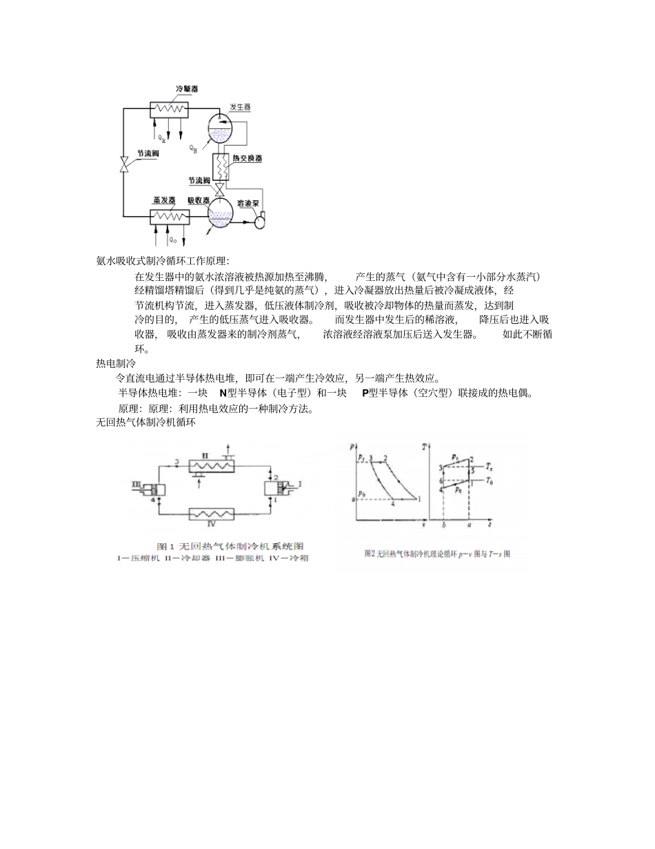 制冷原理知识点总结剖析_第2页