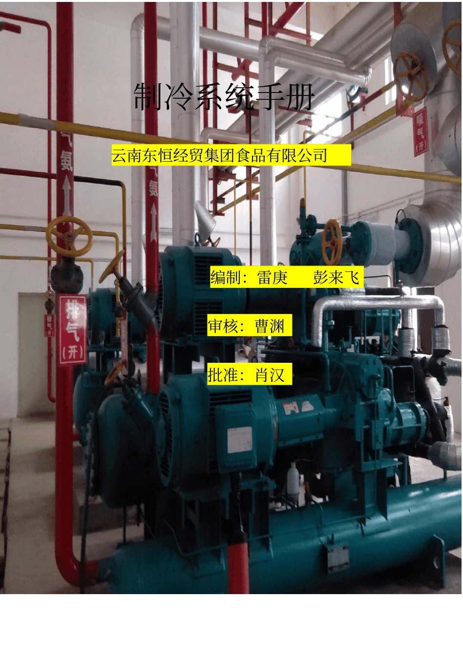 制冷系统安全操作手册_第1页