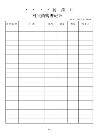 制药厂生产GMP文件13