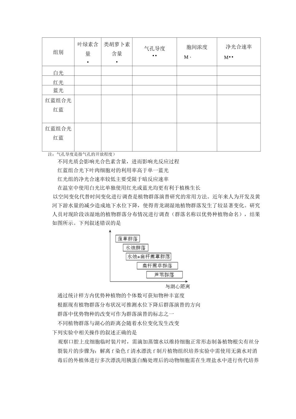 东城一模(生物)_第2页