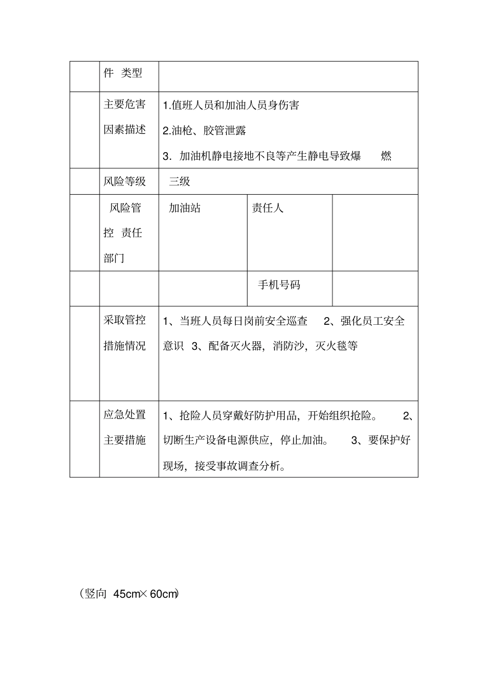 加油站风险点及安全承诺告知牌_第3页