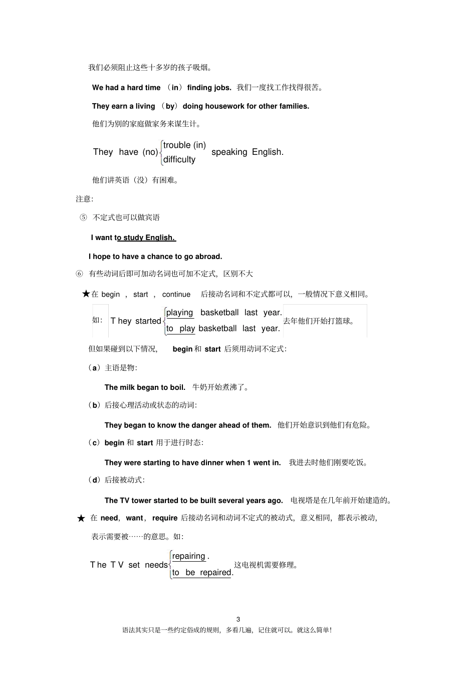 动名词用法完美版_第3页