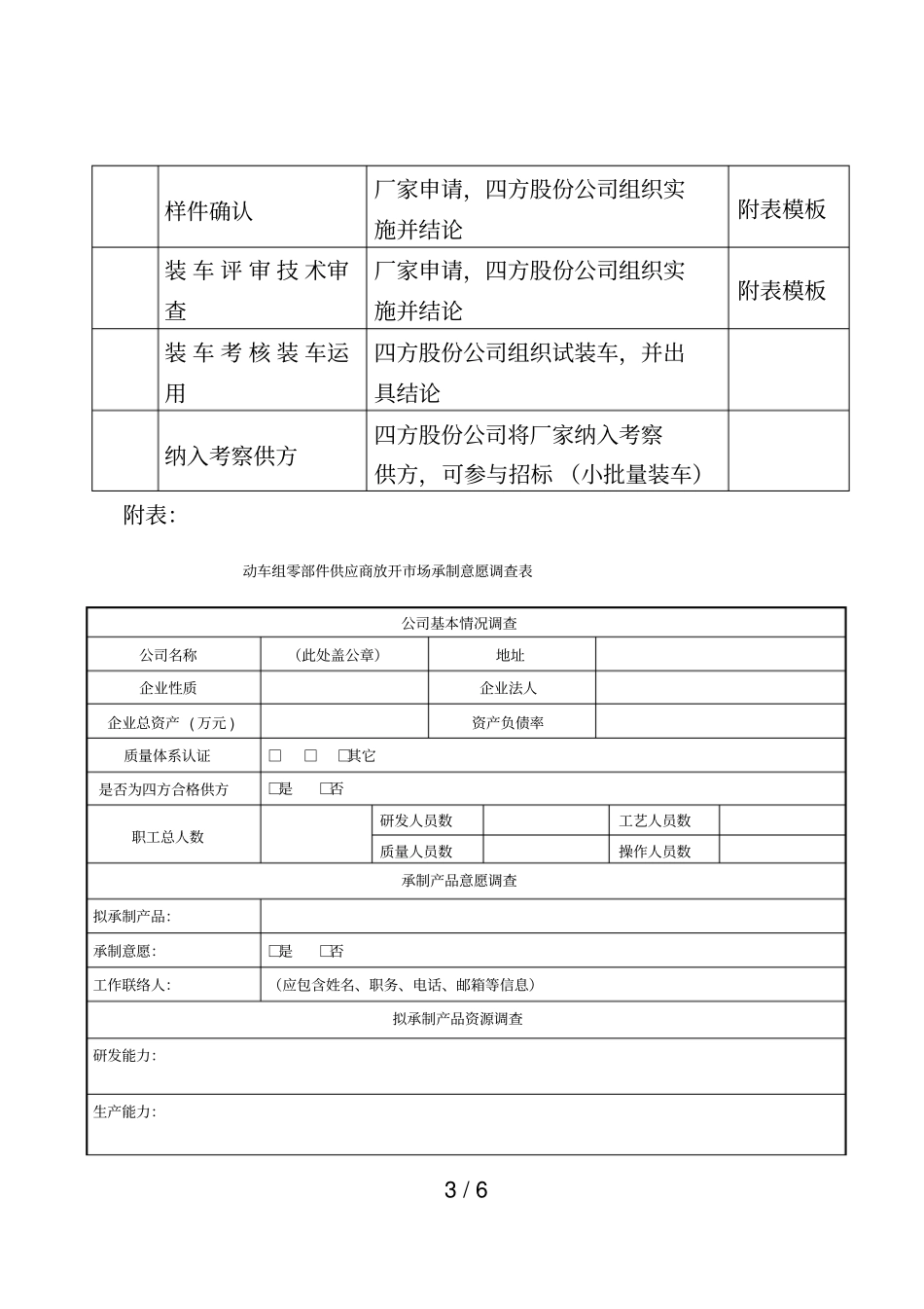 动车组零部件放开场供应商资质及扩展工作流程_第3页