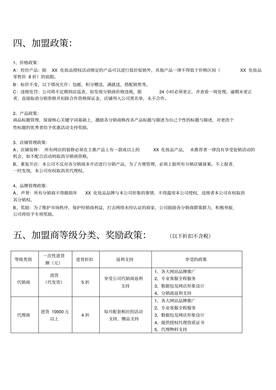 化妆品加盟政策_第3页