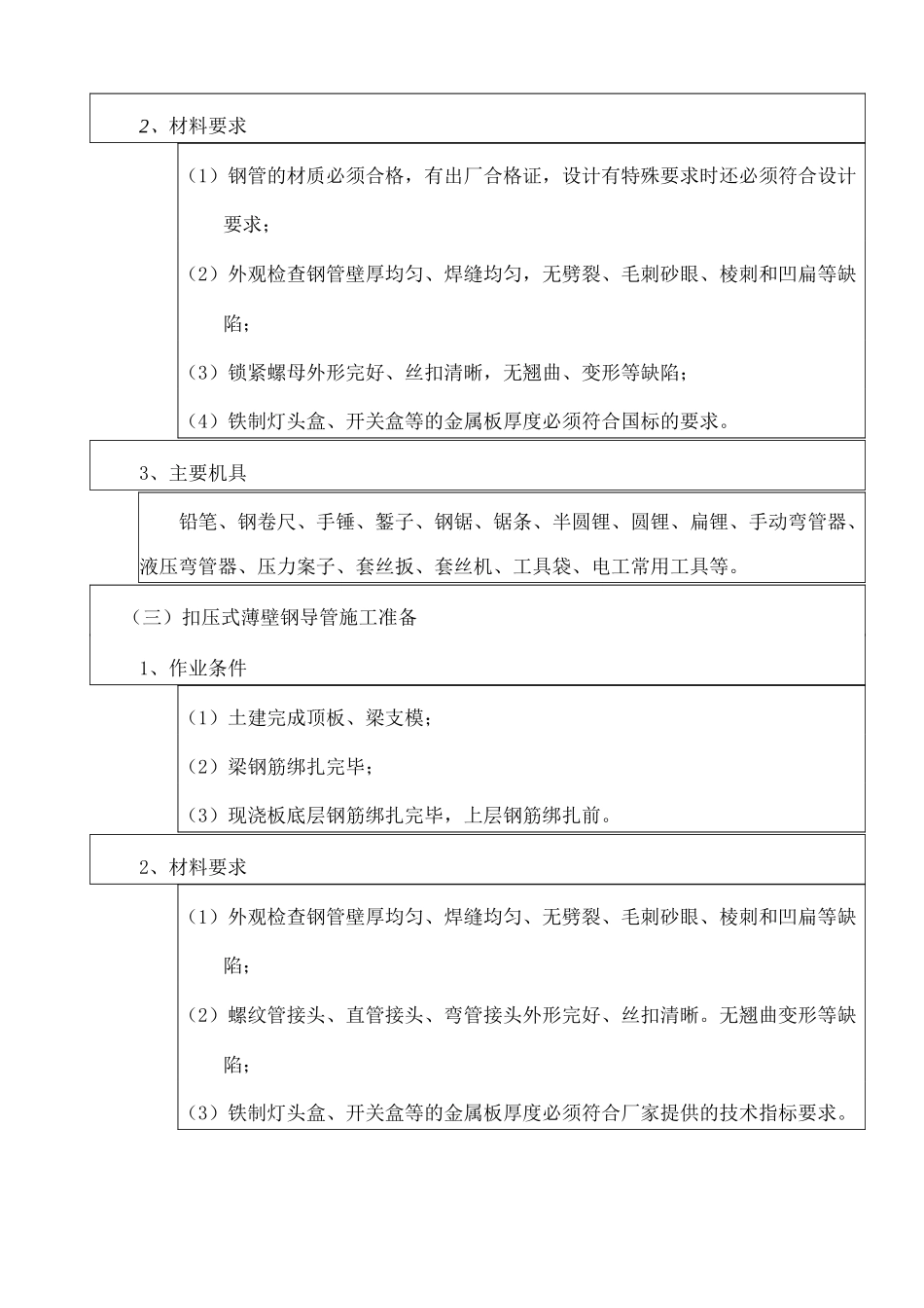 电气PVC管施工工艺_第3页
