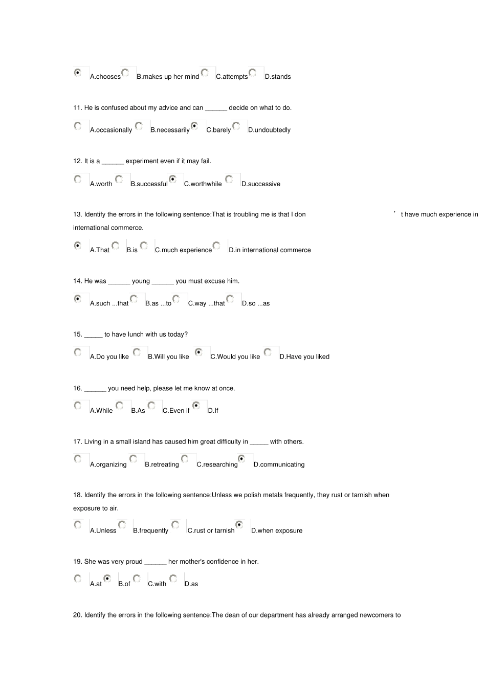 北京中医药大学远程教育英语1作业2_第2页