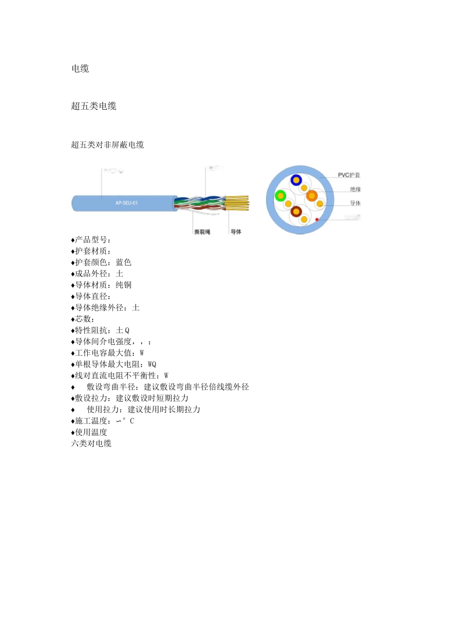 线缆、综合布线参数_第1页